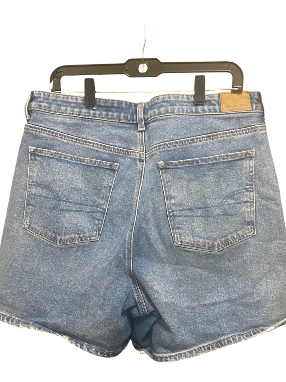 American Eagle Classic High-Rise Blue Denim Shorts size 14 - Picture 10 of 10